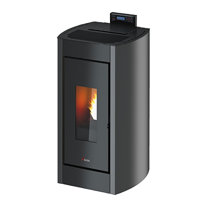 STUFA CADEL KRISS 8,5 KW. RIV. IN METALLO – COLORE ANTRACITE