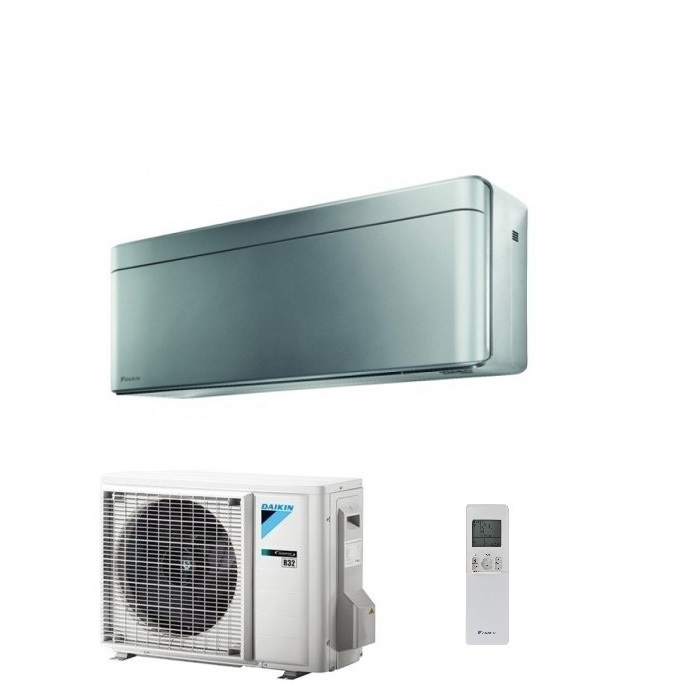 CLIMATIZZATORE CONDIZIONATORE DAIKIN BLUEVOLUTION INVERTER STYLISH FTXA42BS SILVER 15000 Btu WiFi A++ R-32 - NEW TOTAL SILVER