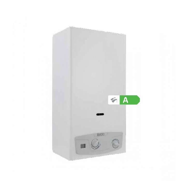 SCALDABAGNO CAMERA APERTA BAXI ACQUAPROJET+ BLUE 11I LOW NOX METANO - NEW