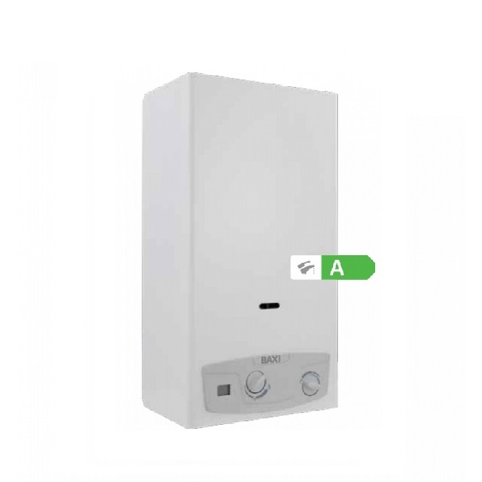 SCALDABAGNO CAMERA APERTA BAXI ACQUAPROJET+ BLUE 11I LOW NOX GPL - NEW