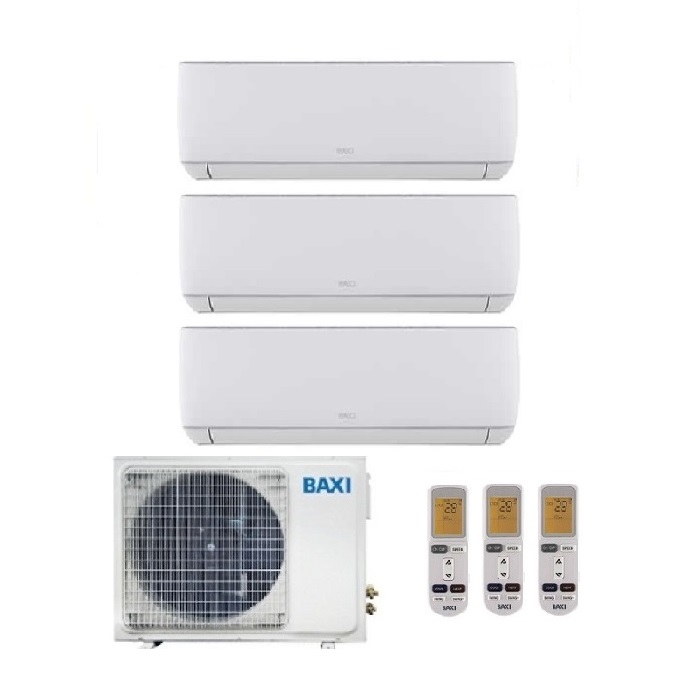 CLIMATIZZATORE CONDIZIONATORE BAXI INVERTER TRIAL SPLIT ASTRA 7000+7000+7000 CON LSGT60-3M R-32 WI-FI READY- NEW 7+7+7