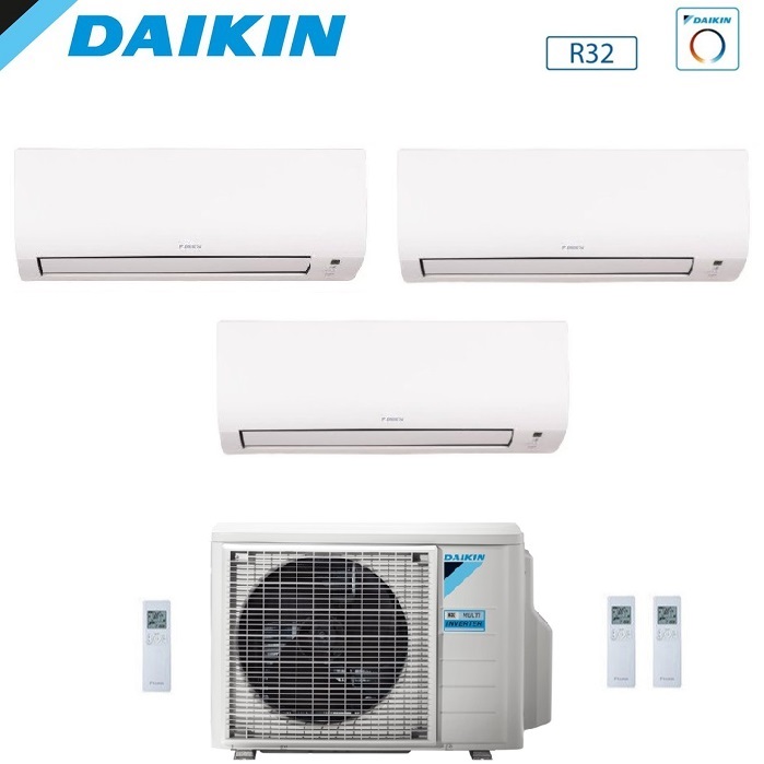 CLIMATIZZATORE CONDIZIONATORE DAIKIN TRIAL SPLIT INVERTER  FTXP R-32 COMFORA Bluevolution 7000+7000+7000 con 3MXM68A9 WI-FI INCLUSO - NEW -7+7+7