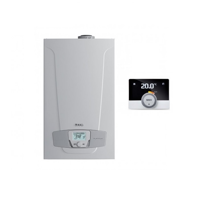 CALDAIA BAXI LUNA PLATINUM+ 33 GA MAGO A CONDENSAZIONE COMPLETA DI KIT SCARICO FUMI -NEW ErP CODICE 7715593