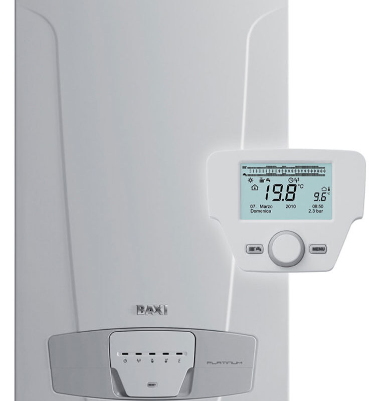 CALDAIA BAXI NUVOLA PLATINUM+ 24 GA A CONDENSAZIONE con accumulo 40 lt COMPLETA DI KIT FUMI - ErP