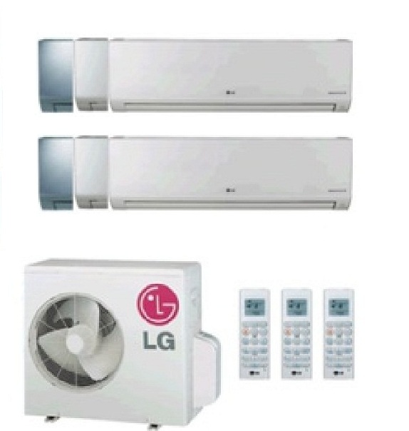 CLIMATIZZATORE CONDIZIONATORE LG DUAL SPLIT INVERTER ART COOL Mirror 9000+9000 con  MU2M15 UL3