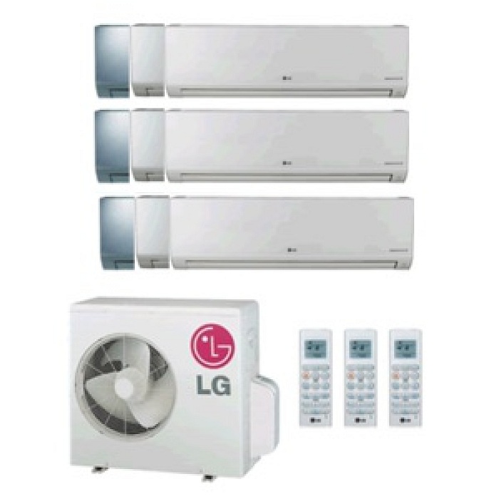 CLIMATIZZATORE CONDIZIONATORE LG TRIAL SPLIT INVERTER ART COOL Mirror 12+12+12 con MU4M25