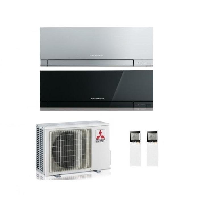 CLIMATIZZATORE CONDIZIONATORE MITSUBISHI ELECTRIC DUAL SPLIT INVERTER Serie MSZ-EF KIRIGAMINE ZEN 9000+12000 con MXZ-2F53VF2 R-32 DISPONIBILI IN VARI COLORI - NEW 9+12
