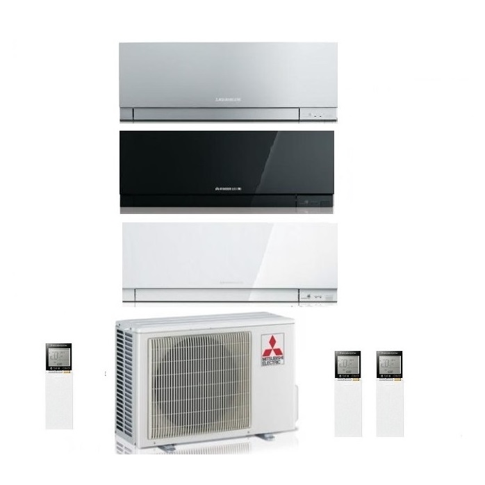 CLIMATIZZATORE CONDIZIONATORE MITSUBISHI ELECTRIC TRIAL SPLIT INVERTER Serie MSZ-EF KIRIGAMINE ZEN 7000+7000+12000 con MXZ-3F54VF2 R-32 DISPONIBILI IN VARI COLORI - 7+7+12