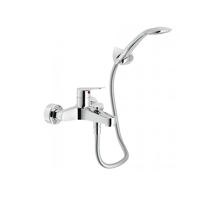 NOBILI MISCELATORE PER VASCA ESTERNO CON DUPLEX MONOCOMANDO SERIE HOF HF122110CR CROMO