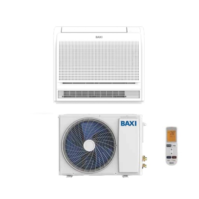 CLIMATIZZATORE CONDIZIONATORE BAXI INVERTER CONSOLE 12000 Btu RZGNP35 + RZ2GT35 R-32 Classe A++ WI-FI OPTIONAL - NEW