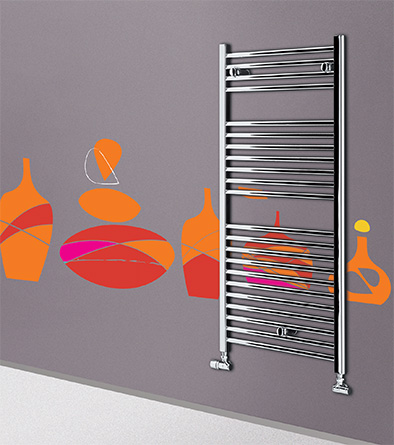 TERMOARREDO LAZZARINI SANREMO CROMATO 690x450x400