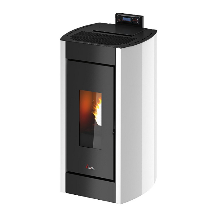 STUFA CADEL KRISS 8,5 KW. RIV. IN METALLO – COLORE BIANCO