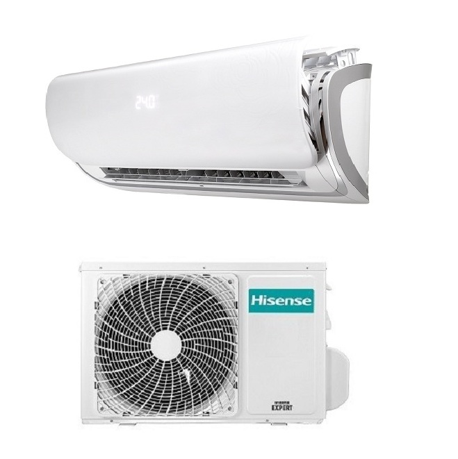 CLIMATIZZATORE CONDIZIONATORE HISENSE INVERTER serie SILENTIUM QA25XX00G 9000 BTU A+++ WI-FI gas R-32