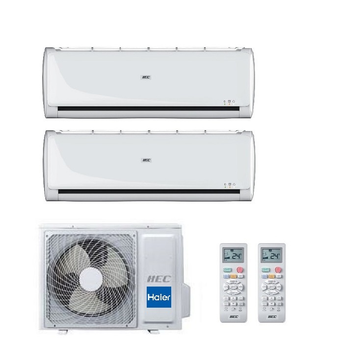CLIMATIZZATORE CONDIZIONATORE HEC HAIER K6 DUAL SPLIT INVERTER 9000+12000 CON H2SU-18HEKC03/R2