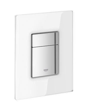 GROHE - PIASTRA DI AZIONAMENTO (PLACCA) SKATE COSMOPOLITAN in vetro bianco 38845LS0