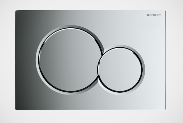GEBERIT - PLACCA DI COMANDO con doppio pulsante modello: SIGMA01 115.770.21.5 CROMO