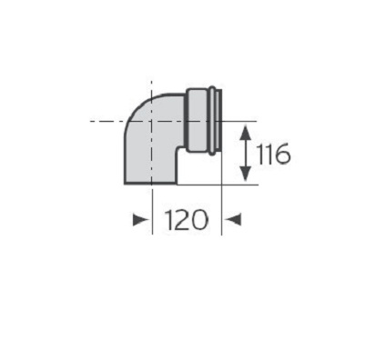 CURVA VAILLANT PER SDOPPIATORE  303263