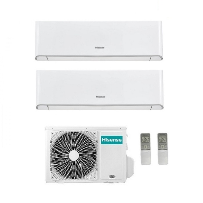 CLIMATIZZATORE CONDIZIONATORE HISENSE DUAL SPLIT INVERTER serie ENERGY 9000+9000 con 2AMW50U4RXA