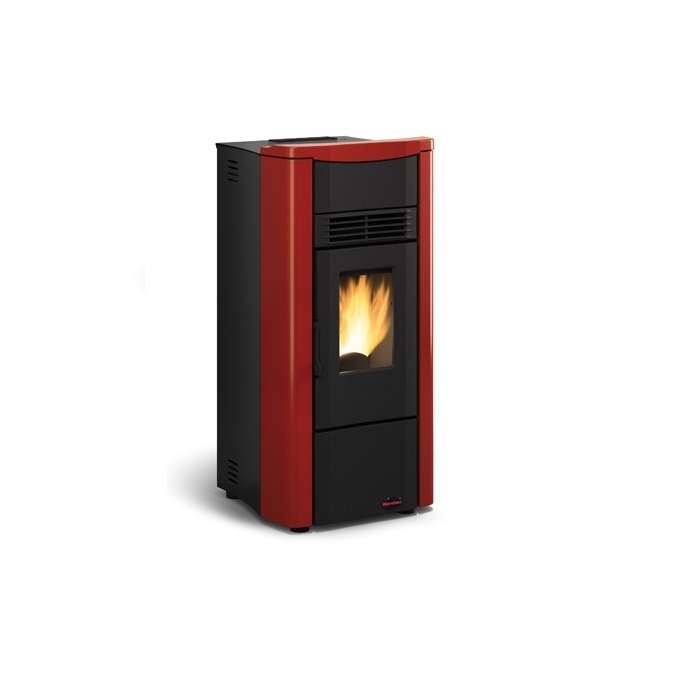 STUFA A PELLET LA NORDICA EXTRAFLAME MOD. GIUSY EVO 2,0 8 KW BORDEAUX COD. 88949