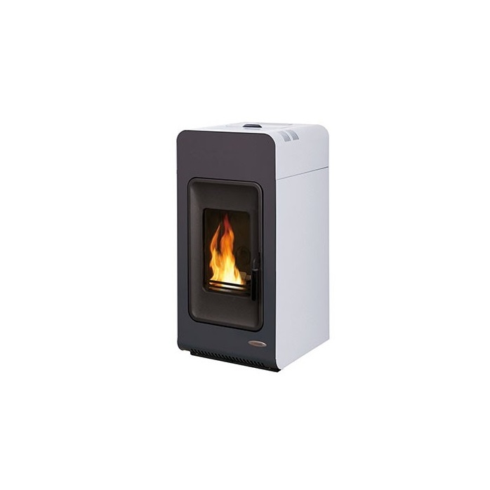 TERMOSTUFA A PELLET LAMINOX MODELLO IDROVENTILATA PRIMULA 13 KW COLORE BIANCO