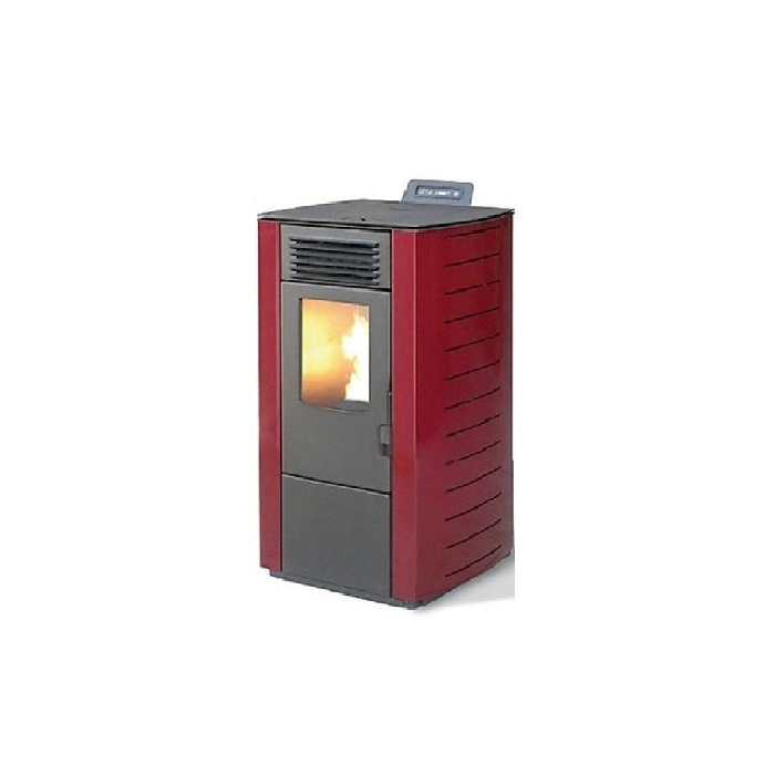 STUFA A PELLET 10 kW mod. KING 118 BORDEAUX per ambienti fino a 100 mq – NEW