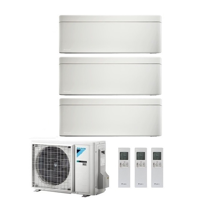 CLIMATIZZATORE CONDIZIONATORE DAIKIN BLUEVOLUTION TRIAL SPLIT INVERTER STYLISH WHITE R-32 WI-FI 9000+9000+12000 CON 3MXM68N - 9+9+12  FTXA-AW -Garanzia Italiana