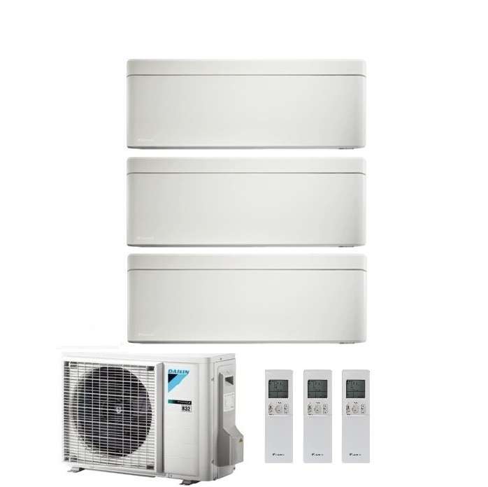 CLIMATIZZATORE CONDIZIONATORE DAIKIN BLUEVOLUTION TRIAL SPLIT INVERTER STYLISH WHITE R-32 WI-FI 12000+12000+12000 CON 3MXM68N - 12+12+12 FTXA-AW -Garanzia Italiana