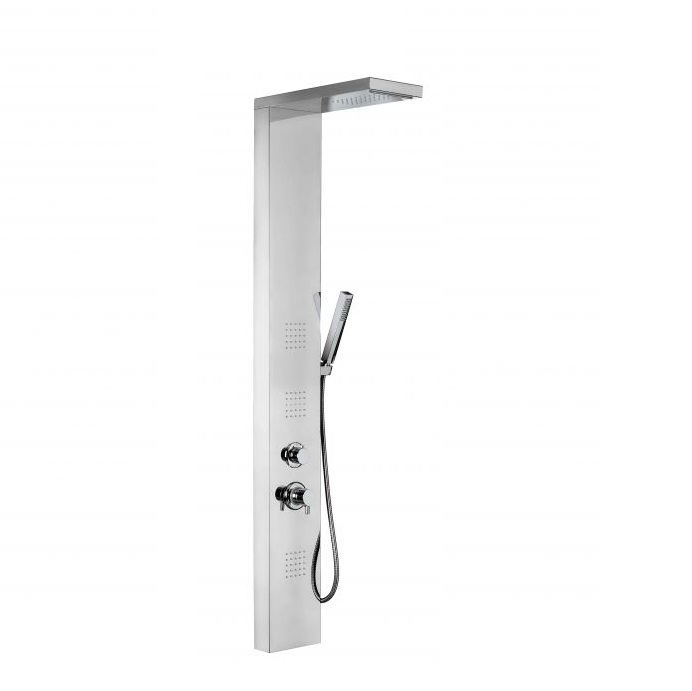 COLONNA DOCCIA MULTIFUNZIONE METAFORM MOD. BROADWAY IN ACCIAIO INOX