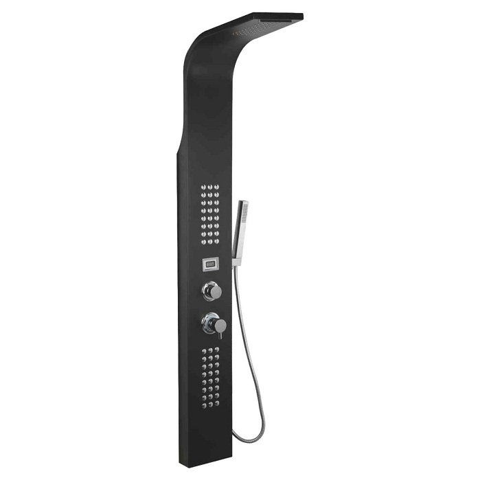 COLONNA DOCCIA METAFORM MOD. NILO IN ALLUMINIO VERNICIATO NERO COD. 101B38801