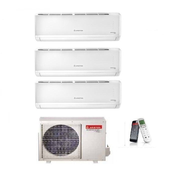 CLIMATIZZATORE CONDIZIONATORE ARISTON TRIAL SPLIT INVERTER ALYS PLUS 9000+12000+12000 BTU R-32 CON TRIAL 80 XD0C-O 9+12+12 WI-FI READY