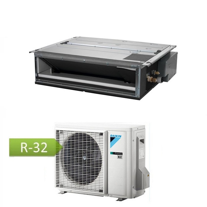 CLIMATIZZATORE CONDIZIONATORE DAIKIN BLUEVOLUTION INVERTER CANALIZZATO ULTRAPIATTO 9000 BTU WI-FI READY A+ R-32 FDXM25F3