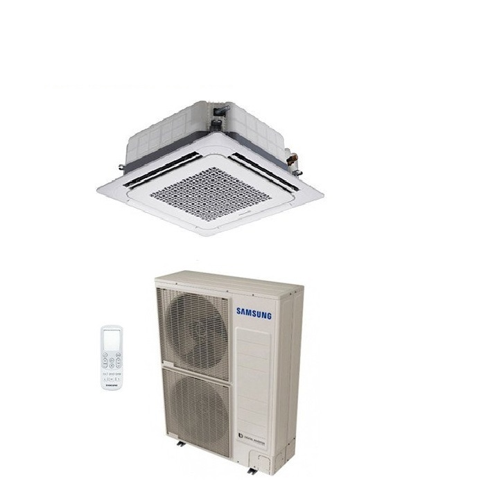 CLIMATIZZATORE CONDIZIONATORE SAMSUNG INVERTER CASSETTA A 4 VIE 48000 BTU AC140MN4DKH CON COMANDO WIRELESS