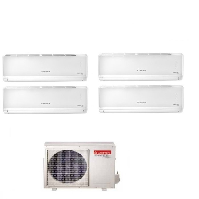 CLIMATIZZATORE CONDIZIONATORE ARISTON QUADRI SPLIT INVERTER ALYS R-32 9000+9000+9000+12000 BTU CON QUADRI 110 XD0C-O WI-FI READY 9+9+9+12
