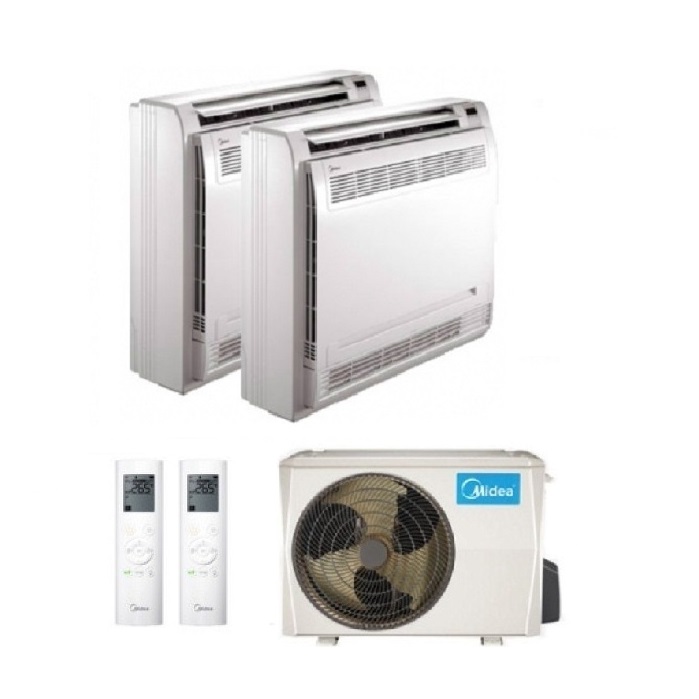 CLIMATIZZATORE CONDIZIONATORE DUAL CONSOLE MIDEA R-32 12000+12000 BTU A++ 12+12 CON M2OE-18HFN8-Q  NEW