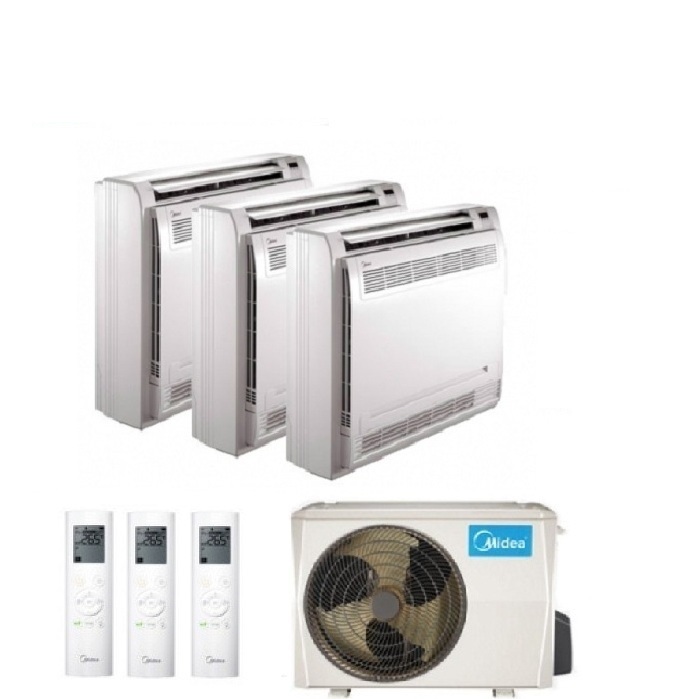 CLIMATIZZATORE CONDIZIONATORE TRIAL CONSOLE MIDEA R-32 12000+12000+12000 BTU A++ 12+12+12 CON M3O-27FN8-Q NEW M3OF-27HFN8-Q