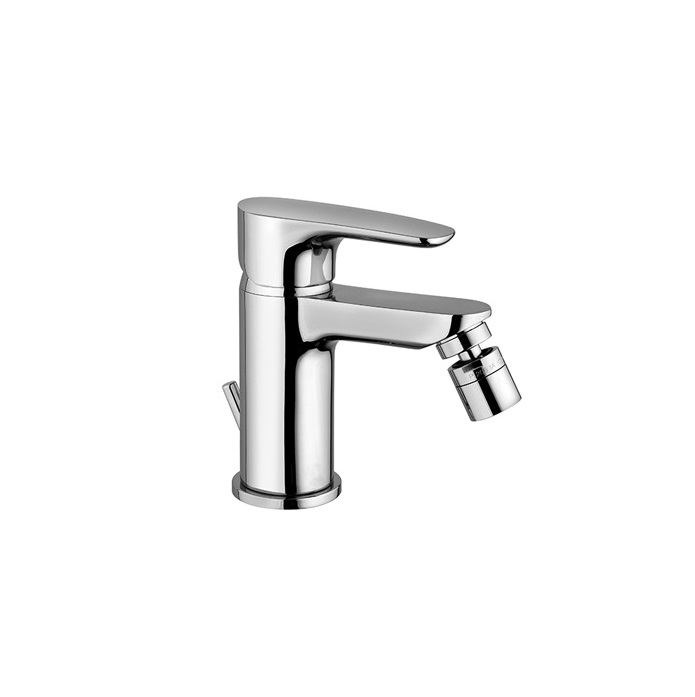 MISCELATORE MONOCOMANDO PER BIDET PAINI PARALLEL 47CR306 COMPLETO DI SCARICO