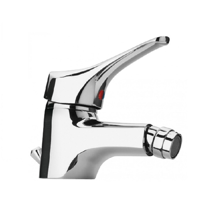 MISCELATORE MONOCOMANDO PER BIDET PAINI PILOT 04CR306P1 COMPLETO DI SCARICO