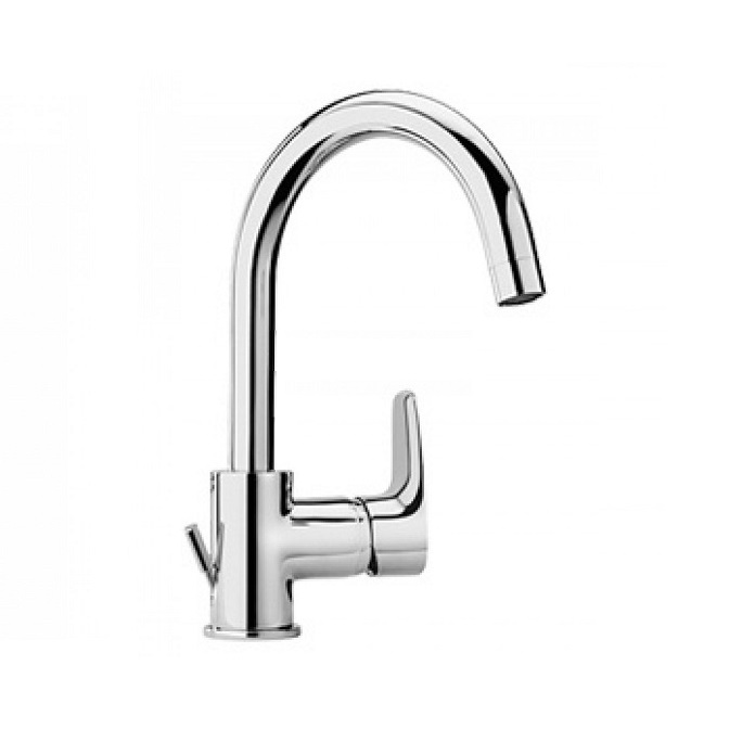 MISCELATORE MONOCOMANDO PER LAVABO ALTO PAINI PARALLEL 47CR250 COMPLETO DI SCARICO