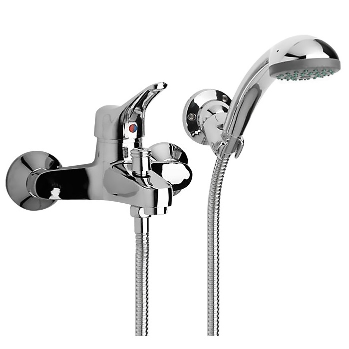 MISCELATORE MONOCOMANDO PER VASCA ESTERNO PAINI PILOT 04CR105P1 CON DOCCIA “DUPLEX”