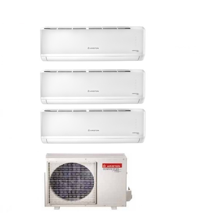 CLIMATIZZATORE CONDIZIONATORE ARISTON TRIAL SPLIT INVERTER ALYS PLUS 9000+9000+18000 BTU R-32 CON TRIAL 80 XD0C-O 9+9+18 WI-FI READY