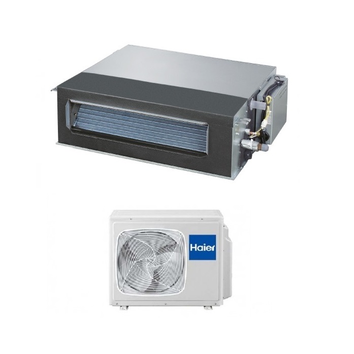 CLIMATIZZATORE CONDIZIONATORE HAIER AD24MS2ERA CANALIZZATO MEDIA PRESSIONE 24000 BTU CON COMANDO INCLUSO