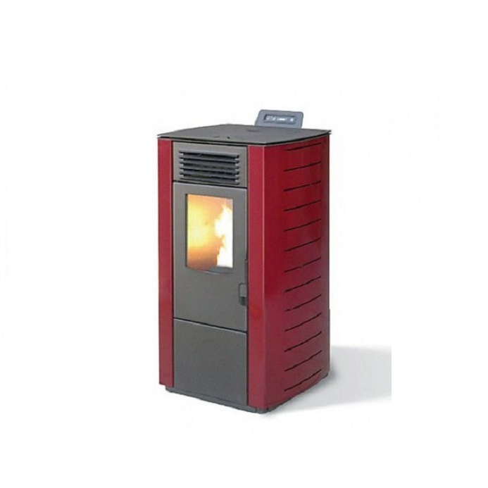 STUFA A PELLET KING 78 KW 7 BORDEAUX PER AMBIENTI FINO A 60 MQ - NEW