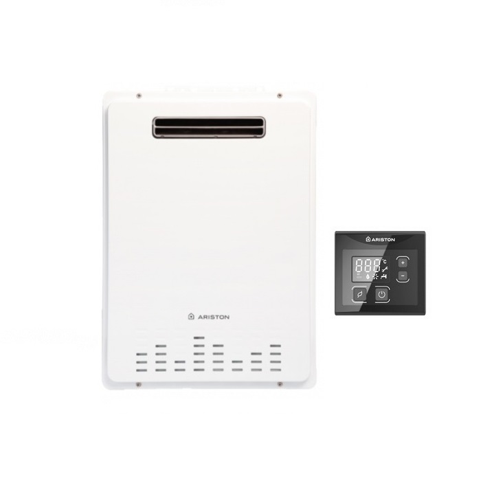 SCALDABAGNO SCALDACQUA A GAS ARISTON NEXT EVO X OUTDOOR 16 EU GPL 16 LT DA ESTERNO BASSO NOX - NEW ERP