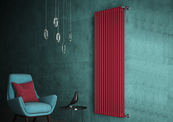 RADIATORE ACCIAIO TUBOLARE DA 20 ELEMENTI CORDIVARI ARDESIA 3 COLONNE H.1856 COLORE SPARKLING GREY F23 (GRIGIO)