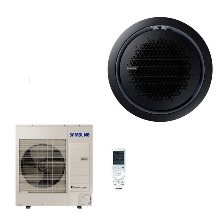 CLIMATIZZATORE CONDIZIONATORE INVERTER SAMSUNG CASSETTA 360° 48000 btu AC140RN4PKH/EU 48000 BTU con comando wireless incluso - MONOFASE - PANNELLO NERO