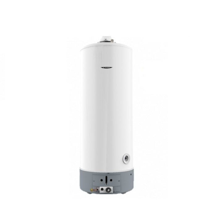 SCALDABAGNO SCALDACQUA A GAS AD ACCUMULO A BASAMENTO ARISTON SGA X 200 METANO CAMERA APERTA 193LT - NEW ERP