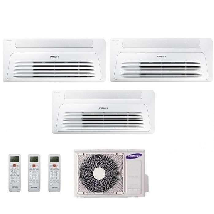CLIMATIZZATORE CONDIZIONATORE SAMSUNG TRIAL SPLIT WINDFREE R-32 A CASSETTA 1 VIA 9000+12000+12000 CON AJ068RCJ – NEW 9+12+12