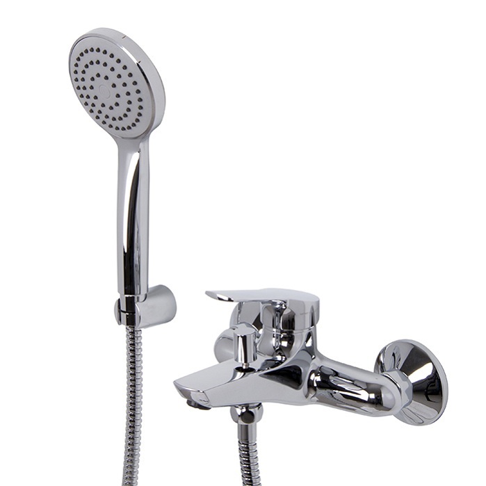 FIMA CARLO FRATTINI - MISCELATORE SERIE 4 PER VASCA ESTERNO CON SET DOCCIA F3764 CROMO