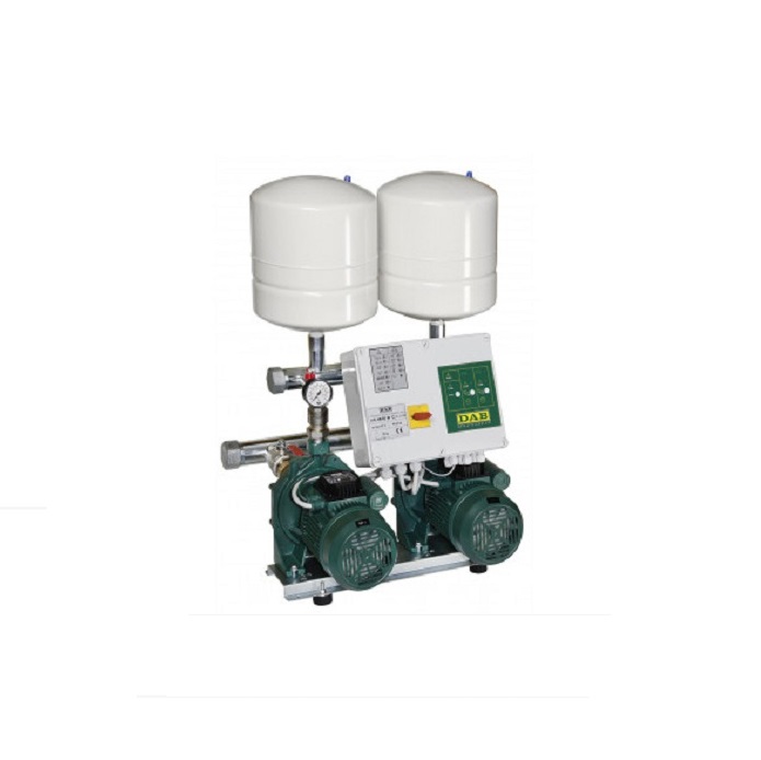 GRUPPO GEMELLARE DI SOLLEVAMENTO CON 2 POMPE  BIGIRANTE DAB MOD. K 55/50 T HP 2,5 TRIFASE