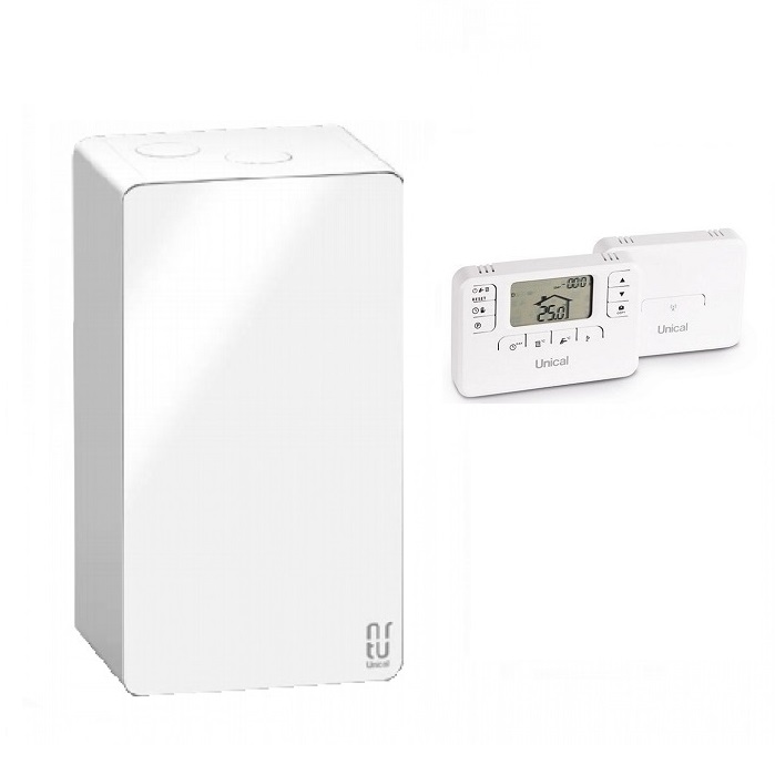CALDAIA UNICAL KON1 28C KW A CONDENSAZIONE METANO O GPL COMPLETA DI KIT SCARICO FUMI - NEW ERP